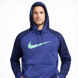 Nike Dri-FIT Men’s Blue Pullover Hoodie Size M